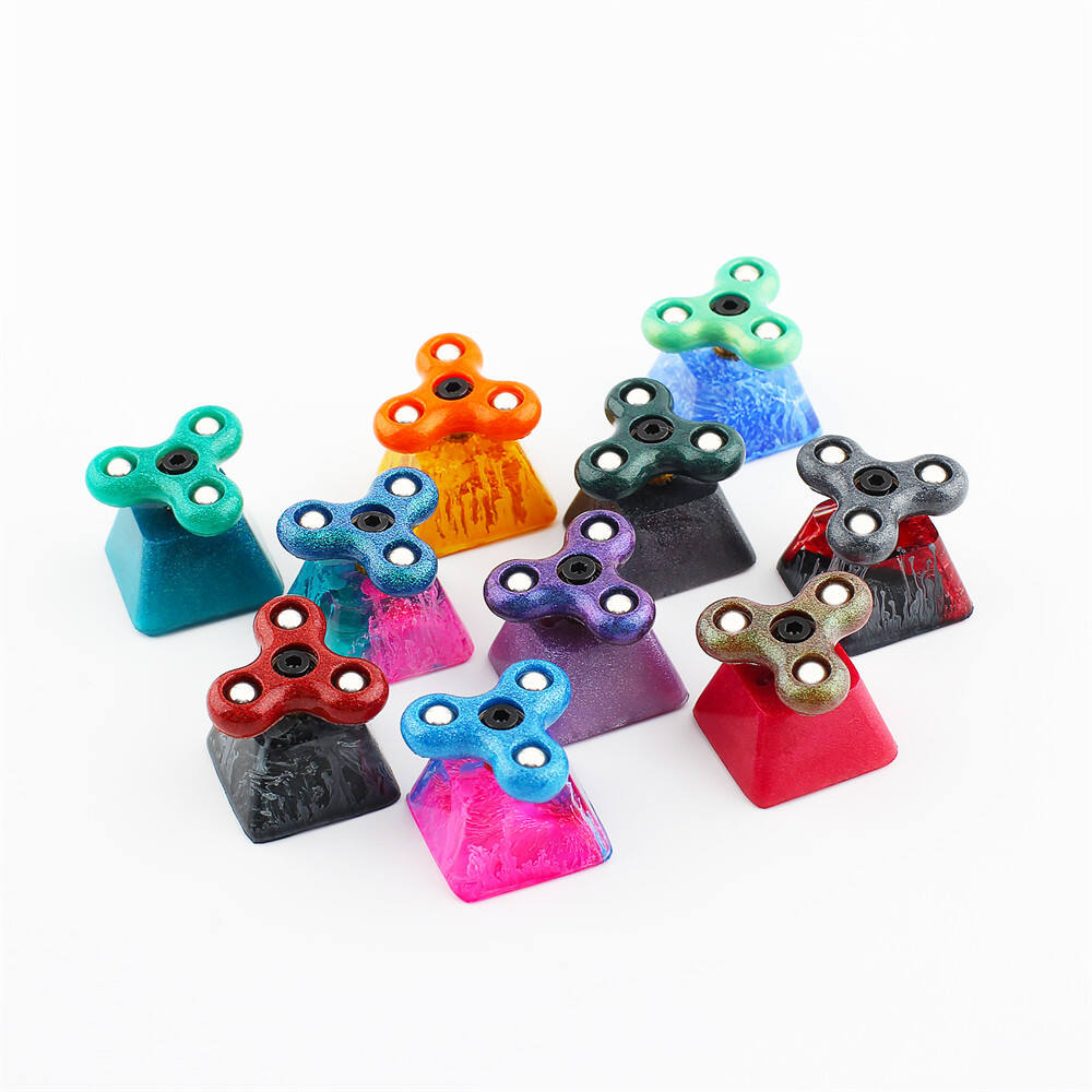 (Stock Clearance) Artisan Rotating Keycaps Metal ESC Keycap Custom for Mechanical Gaming Keyboard